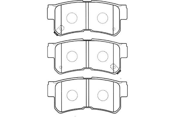 KAVO PARTS Комплект тормозных колодок, дисковый тормоз BP-3019